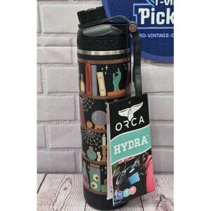 ORCA Hydra 22oz Haunted Library Water Bottle Whale Tail‎ Carry Handle